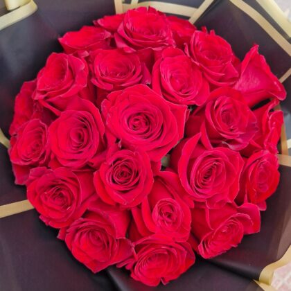 Ramo deluxe de rosas rojas